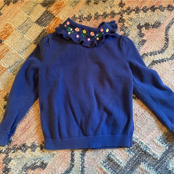 Mini Boden Blue Cardigan with Woodland Embroidery - Picture 2 of 3